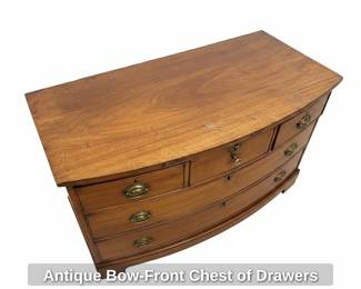 Antique BowFront Chest of Drawers