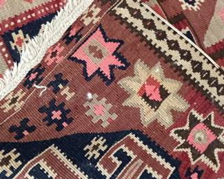 Vintage Anatolian Kilim Rug with Geometric Medallions third image