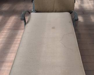 Cast Aluminum Outdoor Chaise Lounge