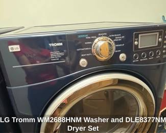 LG Tromm WMHNM Washer and DLENM Dryer Set third image
