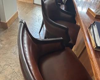 Set of Manhattan Comfort Fifth Avenue Wood Upholstered Barstools