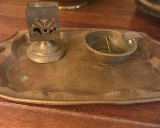 brass smoking tray