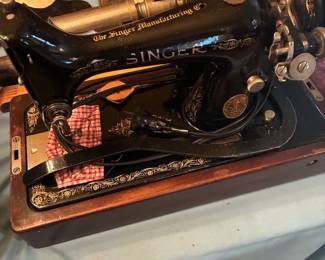 antique Singer sewing machine