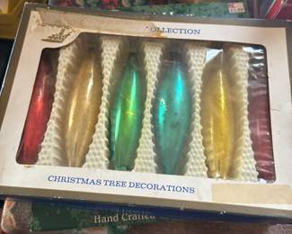 vintage Christmas ornaments