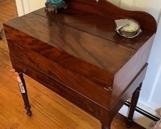 Mahogany Sea Captains Fold Front Desk
