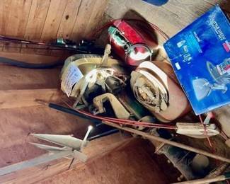 Outboard Johnson Motor With Two Tanks and Controller
