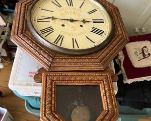 School House Clock Coca Cola Dial