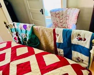 Multiple Hand Made Quilts