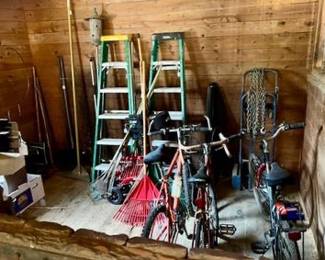Fiberglass Ladders, Bicycles, etc.