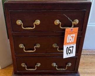Small Chippendale Style Three Drawer Chest