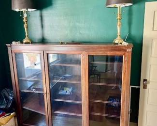 Mahogany Triple Bookcase
