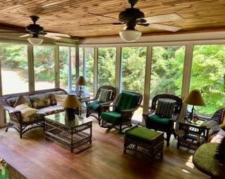 Sofa, Coffee Table, Rocker, Four Chairs