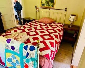 Brass Bed With Curved Foot Board