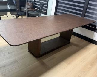 ITEM 1: RH LIGNÉ OPEN RECTANGULAR DINING TABLE $1500