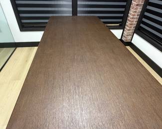 ITEM 1: RH LIGNÉ OPEN RECTANGULAR DINING TABLE $1500