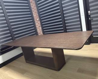 ITEM 1: RH LIGNÉ OPEN RECTANGULAR DINING TABLE $1500