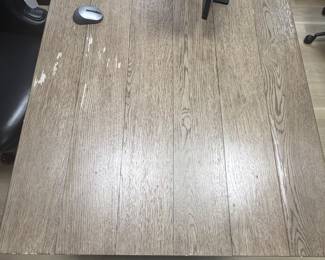 ITEM 2: RH CAYDEN CAMPAIGN RECTANGULAR EXTENSION DINING TABLE $1,350