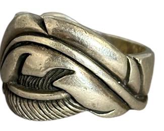 Heavy Sterling Silver Men's Southwest Ring