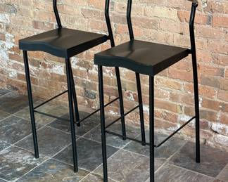 PHILIPPE STARCK For KARTELL "HI-Glob" Stacking Barstools, Pair
