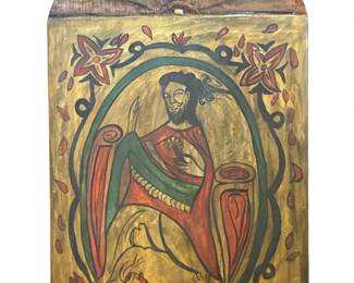 JORGE SANCHEZ (New Mexico, 20th C) Saint George New Mexico Retablo