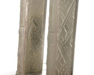 MARIUS ERNEST-SABINO (1878-1961) French Art Deco Sconces