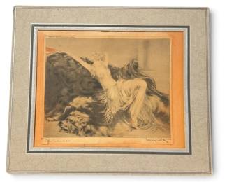 1934 LOUIS ICART Calendar Mount Print