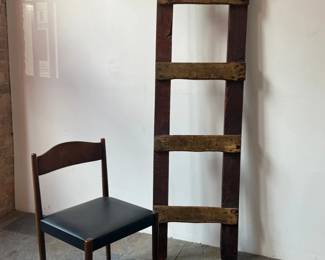 6 Foot Primitive Folk Art Ladder