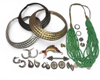 Collection Vintage Designer Costume Jewelry, Some Sterling Silver