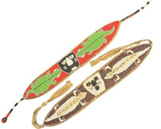 African Yoruba Beaded Sash, Two