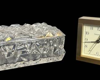 TIFFANY Desk Clock & Box