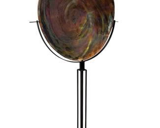 Substantial Iridescent Hammered Copper Bowl
