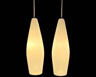 After TOSO Italian Pendant Lamp Lights, Pair