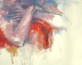 EDWIN ROSEN (American, 20th Century) Painting of a Woman