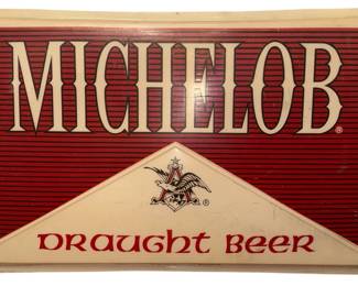 Vintage 5.5 Foot MICHELOB Draught Beer Bar Sign