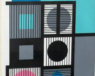 After YAACOV AGAM Op Art Color Screenprint