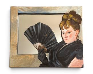 French Mirror, after BERTHE MORISOT "Head of a Girl"