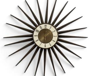 Mid Century ELGIN Starburst Wall Clock