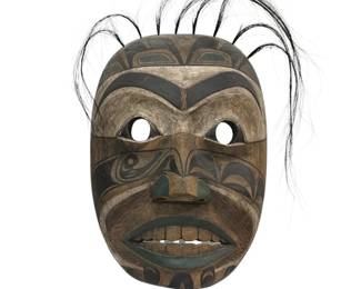 Pacific Northwest Coast Native Polychrome Mask