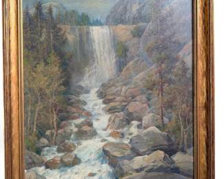 ANDREAS ROTH (German/American) 1872-1949) Yosemite National Park Oil Painting, 1933