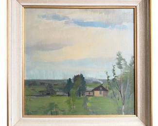 EERO NELIMARKKA (Finnish, 1891–1977) Oil Landscape Painting