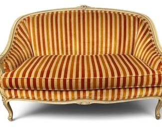 French Louis XVI Style Settee Sofa