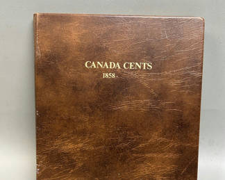 Lot 24: Album of Canadian 1 Cent and Half Pennies