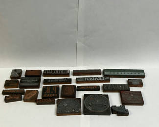 Lot 44: A Collection of Letterpress Printing Blocks