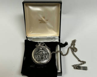 Lot 28: 1976 Tilden Turber Co-Branded Pocket Watch Swiss Made