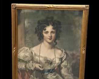 Lot 52: Rosamond Crocker Mezzontint Portrait