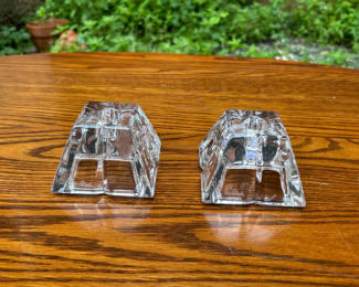Lot 37: Rosenthal Crystal Candle Holders
