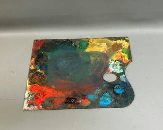 Lot 32: Vintage Artist Pallet