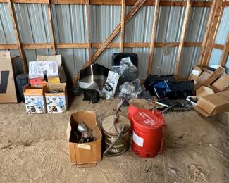 Oil cans, kerosene heaters, Gold wing parts
