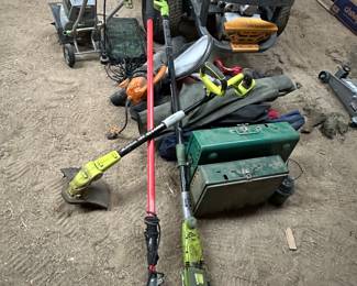 Camping equipment, tools 