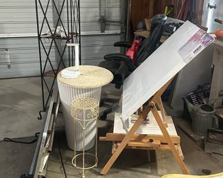 Art easel, water dispenser, dog grooming table, shelf